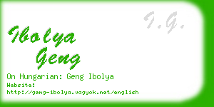 ibolya geng business card